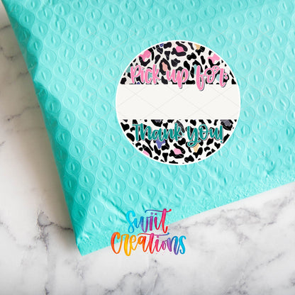 Pick Up For Thank You Sticker |Custom Order Packaging Sticker | SB70 - Swiit Creations