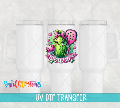 Pickle Ballin’ UV DTF Decal | Cute Pickleball Sports Wrap | UV1535 - Swiit Creations