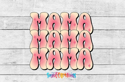 Pink Mama Retro Pink UV DTF Cup Decal | UV891 - Swiit Creations