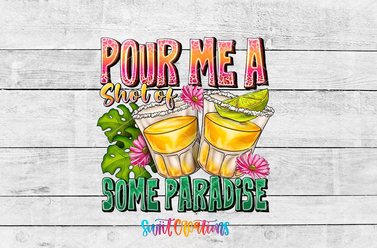 Pour Me a Shot of Some Sunshine UV DTF Cup Decal | UV1023 - Swiit Creations