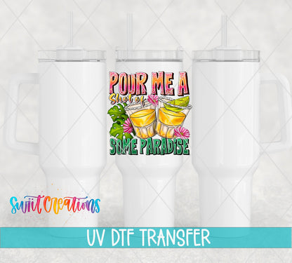 Pour Me a Shot of Some Sunshine UV DTF Cup Decal | UV1023 - Swiit Creations