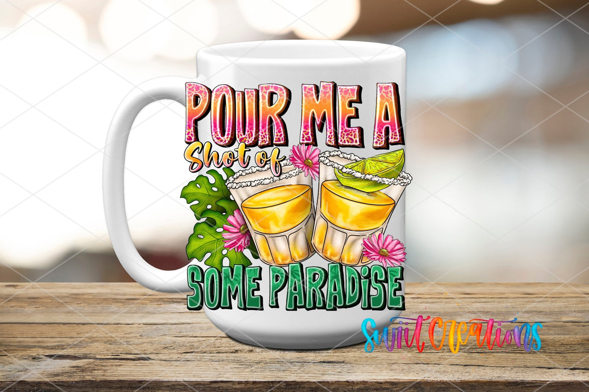 Pour Me a Shot of Some Sunshine UV DTF Cup Decal | UV1023 - Swiit Creations