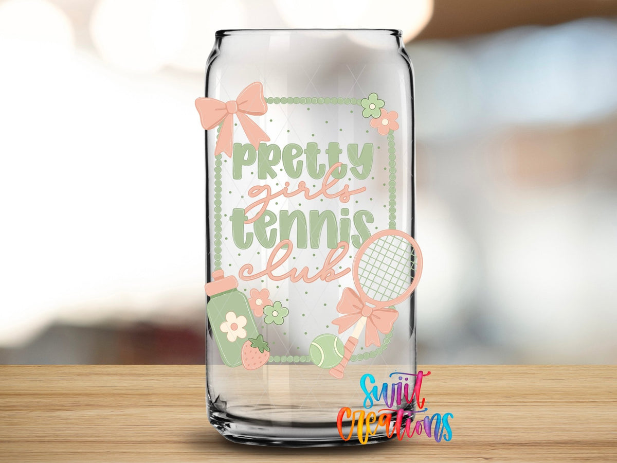Pretty Girls Tennis Club UV DTF Transfer | UV2153 - Swiit Creations