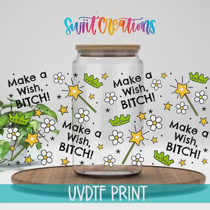 Fairy Wand Make A Wish Sassy UV DTF Transfer Tumbler Wrap | DTF331