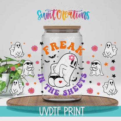 Freak In The Sheets Ghost UV DTF Transfer Tumbler Wrap | DTF152