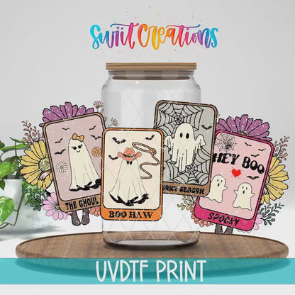 Tarot Ghost Halloween UV DTF Transfer Tumbler Wrap | DTF128