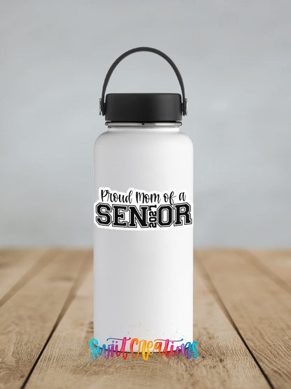 Proud Mom of a 2027 Senior Waterproof Vinyl Sticker | SS1744 - Swiit Creations