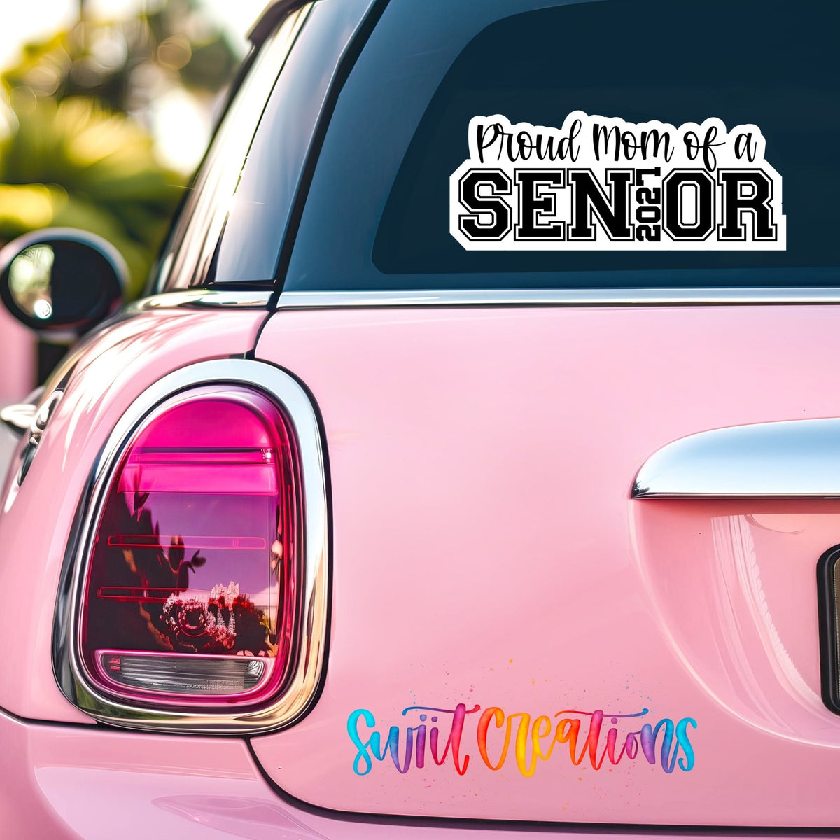 Proud Mom of a 2027 Senior Waterproof Vinyl Sticker | SS1744 - Swiit Creations
