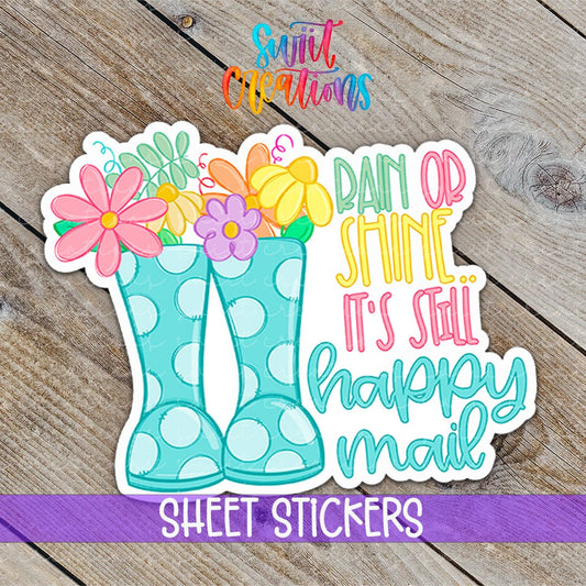 Rain or Shine Happy Mail Sticker | SB66 - Swiit Creations