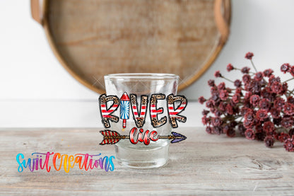 River Life USA UV DTF Shot Glass Transfer | SG863 - Swiit Creations