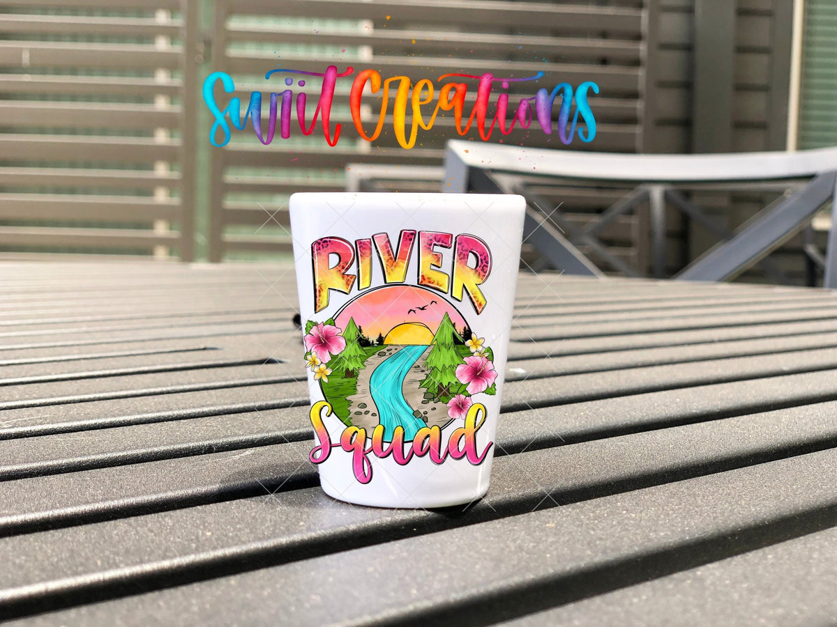 River Squad UV DTF Shot Glass Transfer | SG861 - Swiit Creations