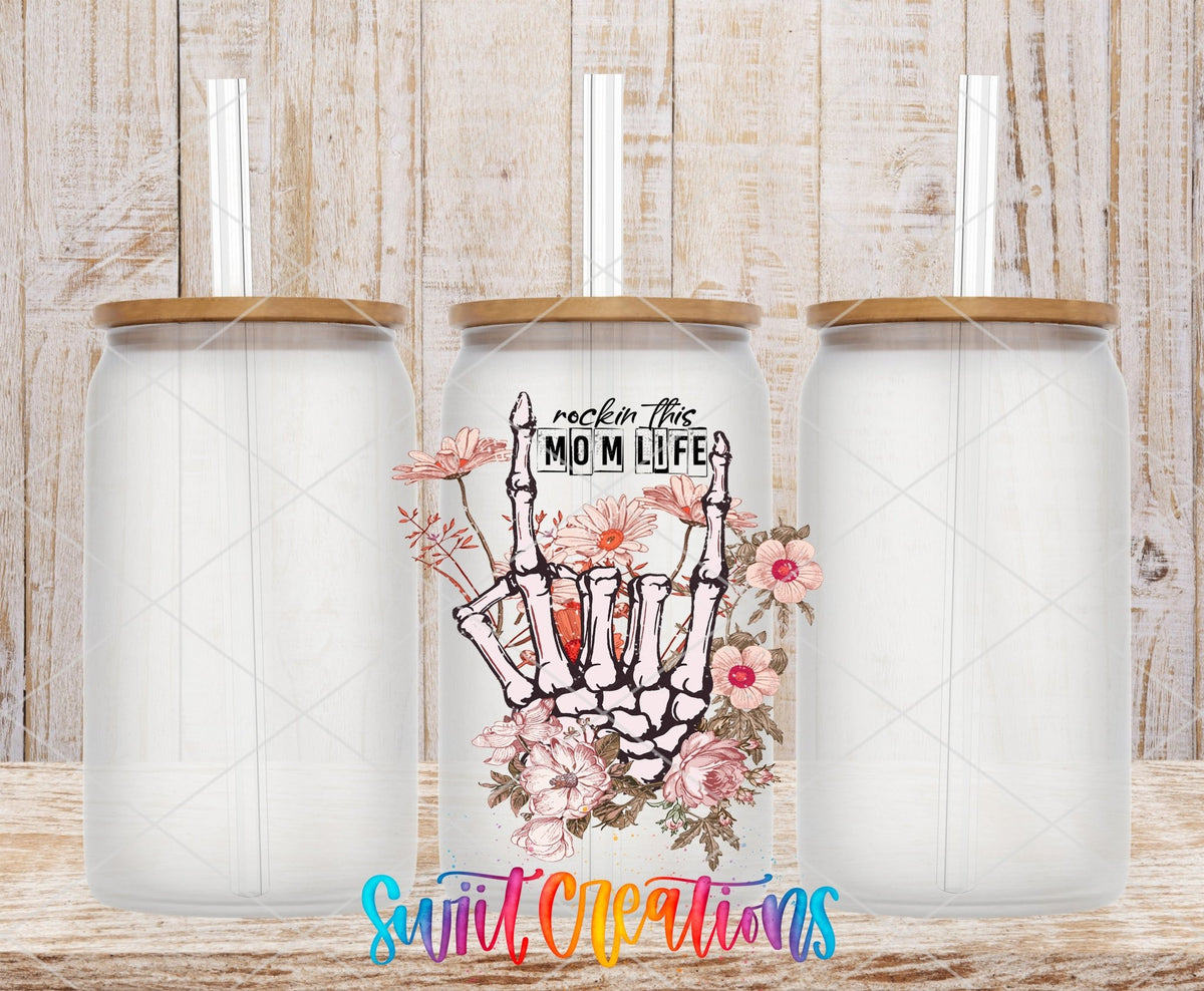 Rockin' This Mom Life UV DTF Cup Decal | UV364 - Swiit Creations
