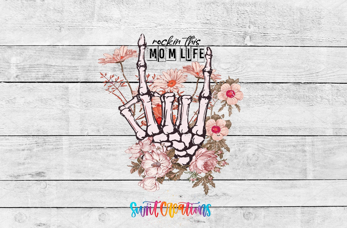 Rockin' This Mom Life UV DTF Cup Decal | UV364 - Swiit Creations