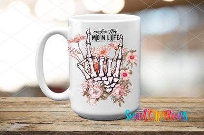 Rockin' This Mom Life UV DTF Cup Decal | UV364 - Swiit Creations