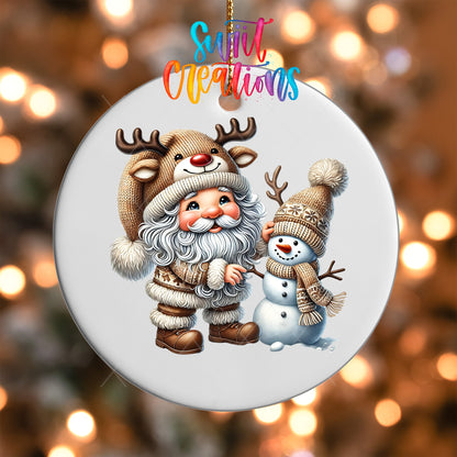 Santa Christmas UV DTF Ornament Transfer | O-1101 - Swiit Creations