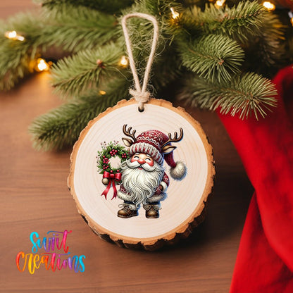 Santa Christmas UV DTF Ornament Transfer | O-1105 - Swiit Creations