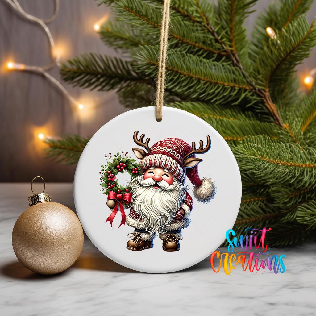 Santa Christmas UV DTF Ornament Transfer | O-1105 - Swiit Creations