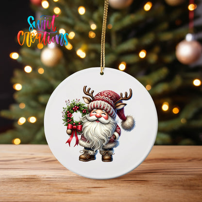 Santa Christmas UV DTF Ornament Transfer | O-1105 - Swiit Creations