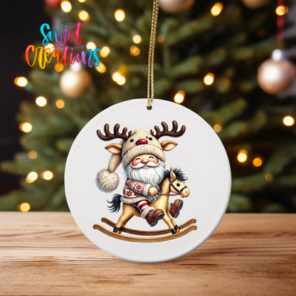 Santa Christmas UV DTF Ornament Transfer | O-1106 - Swiit Creations