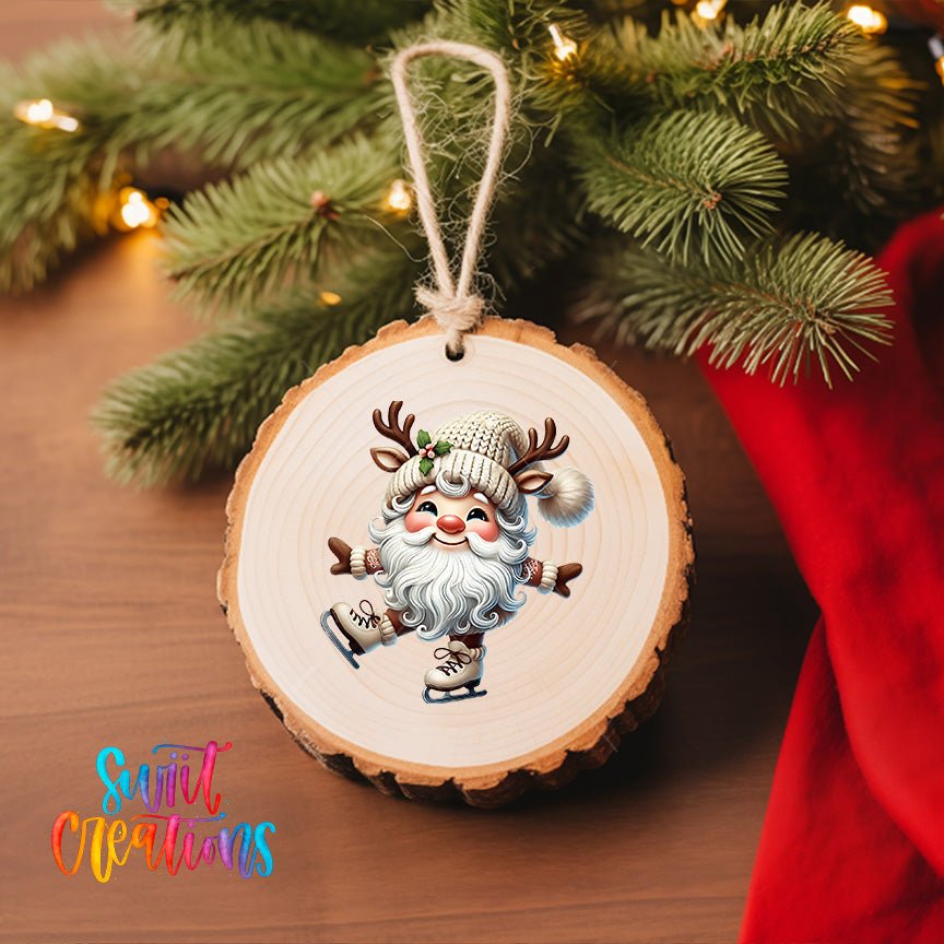Santa Christmas UV DTF Ornament Transfer | O-1109 - Swiit Creations