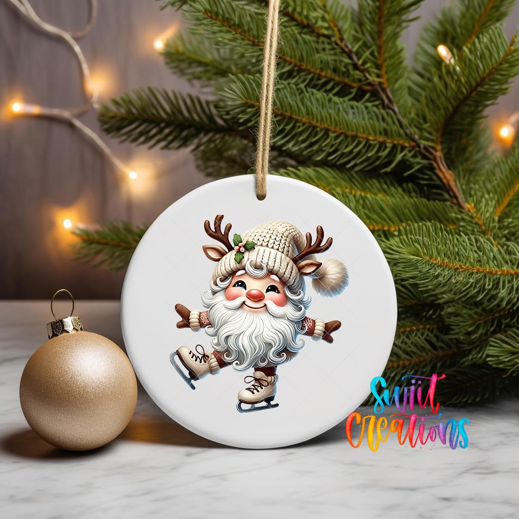 Santa Christmas UV DTF Ornament Transfer | O-1109 - Swiit Creations