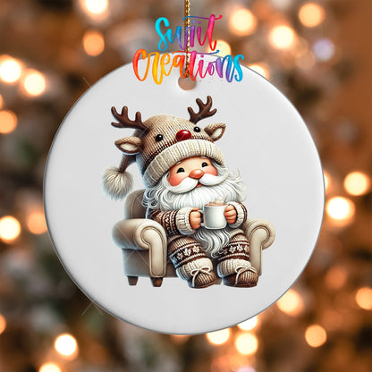 Santa Christmas UV DTF Ornament Transfer | O-1113 - Swiit Creations