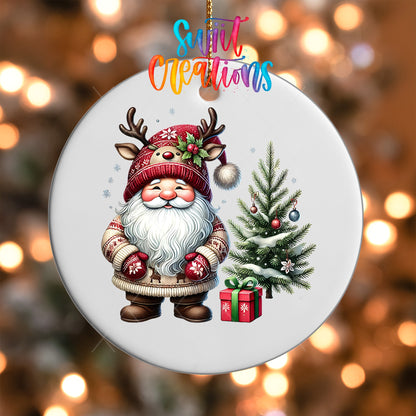 Santa Christmas UV DTF Ornament Transfer | O-1115 - Swiit Creations
