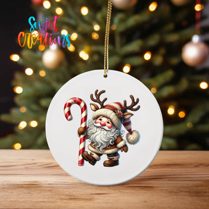 Santa Christmas UV DTF Ornament Transfer | O-1117 - Swiit Creations