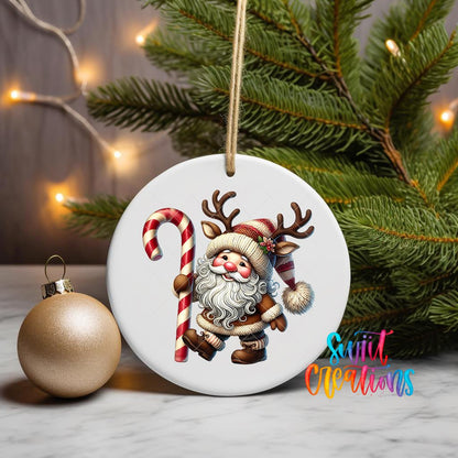 Santa Christmas UV DTF Ornament Transfer | O-1117 - Swiit Creations