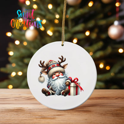 Santa Christmas UV DTF Ornament Transfer | O-1118 - Swiit Creations