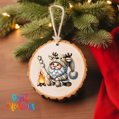 Santa Christmas UV DTF Ornament Transfer | O-1119 - Swiit Creations