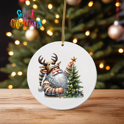 Santa Christmas UV DTF Ornament Transfer | O-1124 - Swiit Creations