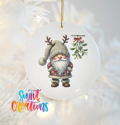 Santa Christmas UV DTF Ornament Transfer | O-1125 - Swiit Creations
