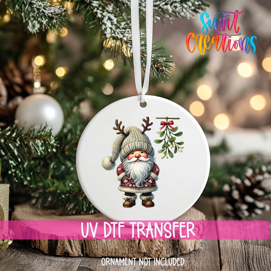 Santa Christmas UV DTF Ornament Transfer | O-1157 - Swiit Creations