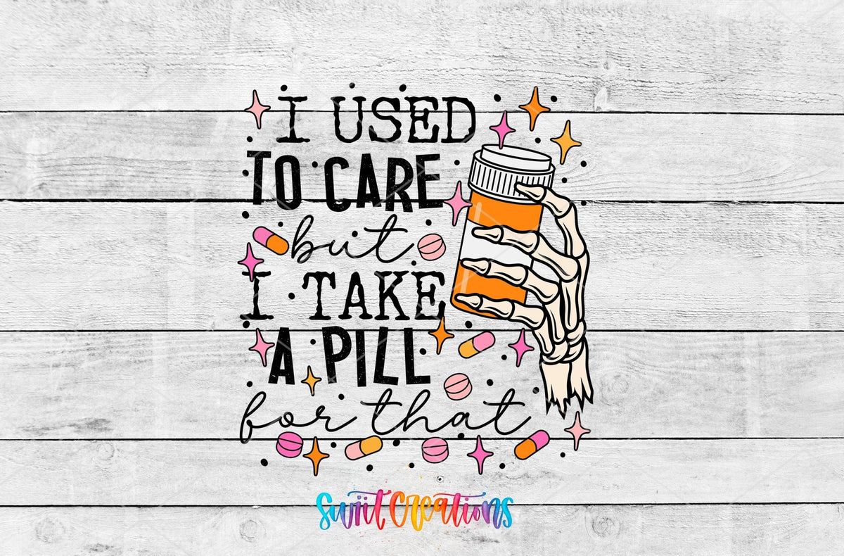 Sassy and Sarcastic I Used to Care UV DTF Cup Decal | UV1349 - Swiit Creations