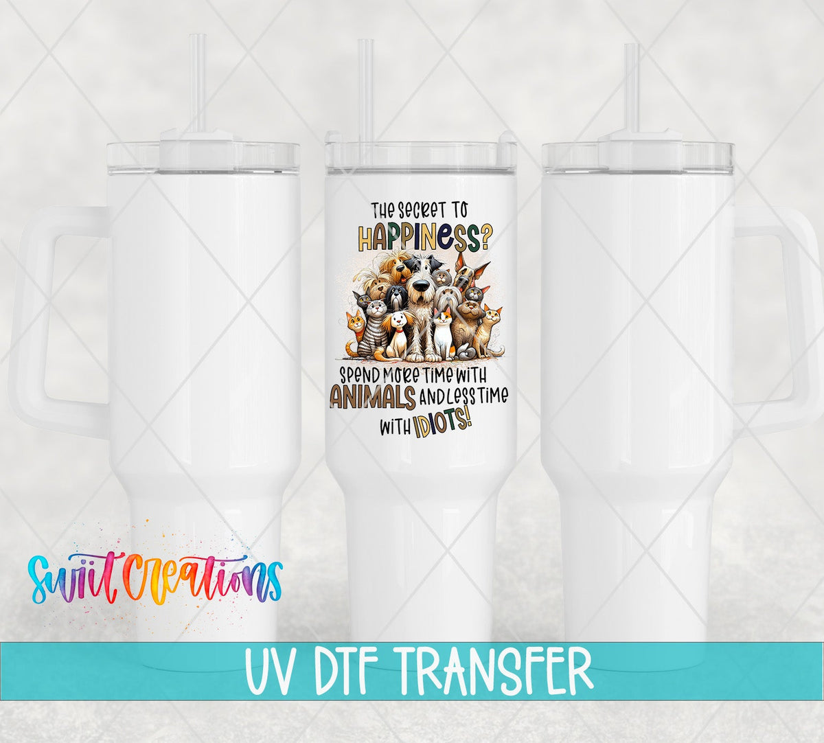 Sassy Fur Mama Dog Mom UV DTF Cup Decal | UV977 - Swiit Creations
