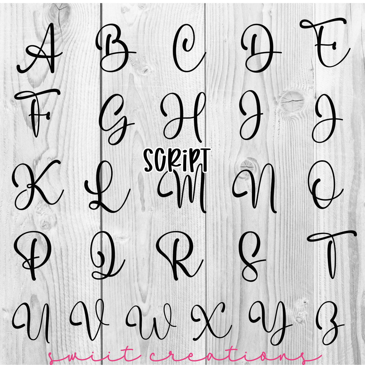 Script Christmas Personalized Christmas Ornament CF12 - Swiit Creations