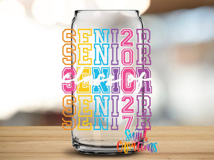 Senior Class of 2027 UV DTF Transfer | Colorful Graduation Drinkware Design | UV2137 - Swiit Creations