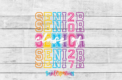 Senior Class of 2027 UV DTF Transfer | Colorful Graduation Drinkware Design | UV2137 - Swiit Creations