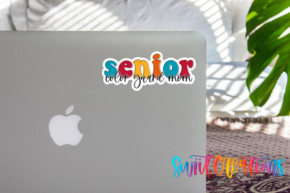 Senior Color Guard Mom Waterproof Vinyl Sticker | SS325 - Swiit Creations