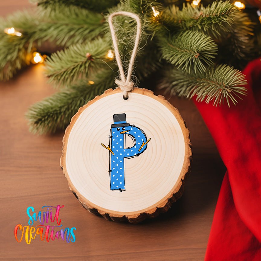 Snowman Personalized Christmas Ornament CFO08 - Swiit Creations