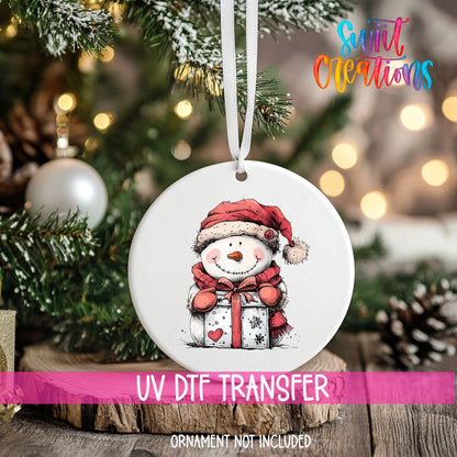 Snowman UV DTF Ornament Transfer | O-1279 - Swiit Creations