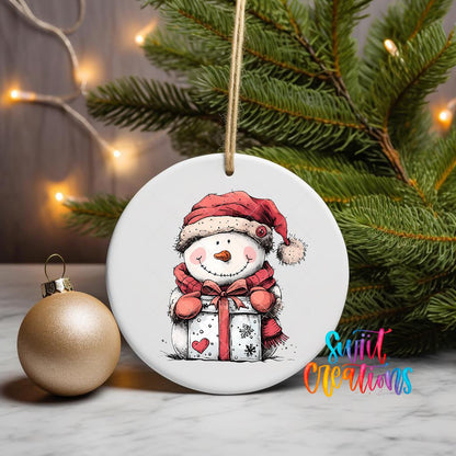 Snowman UV DTF Ornament Transfer | O-1279 - Swiit Creations