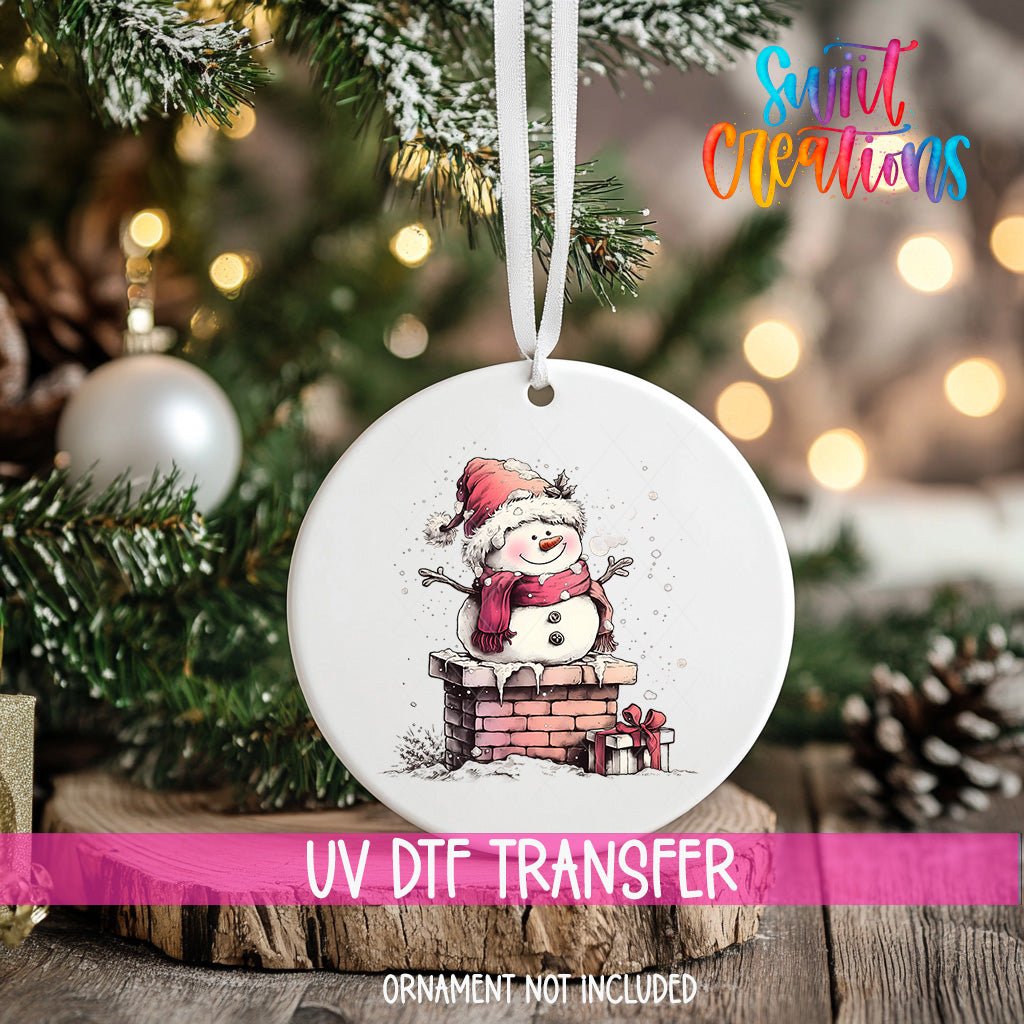 Snowman UV DTF Ornament Transfer | O-1281 - Swiit Creations