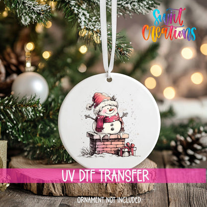 Snowman UV DTF Ornament Transfer | O-1281 - Swiit Creations
