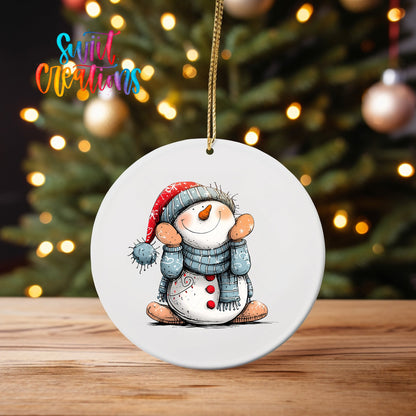 Snowman UV DTF Ornament Transfer | O-1286 - Swiit Creations