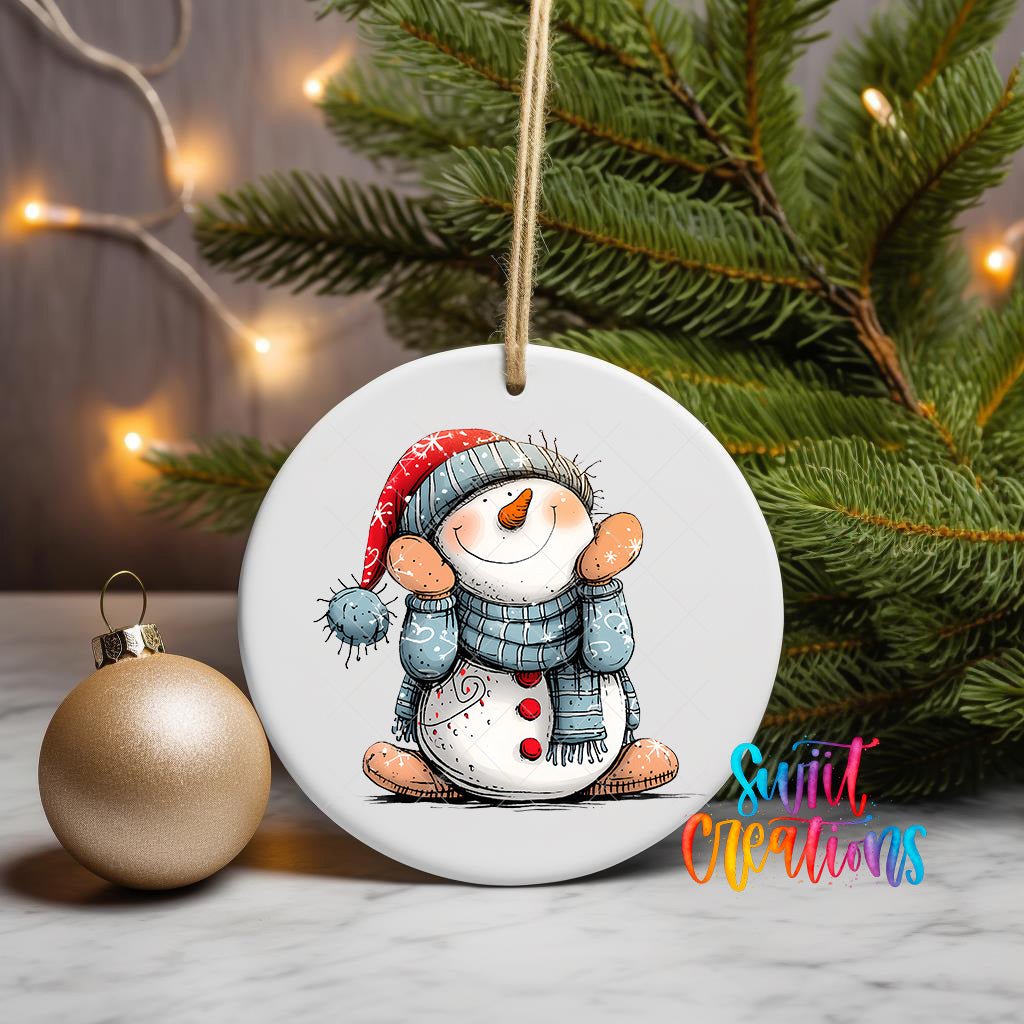 Snowman UV DTF Ornament Transfer | O-1286 - Swiit Creations