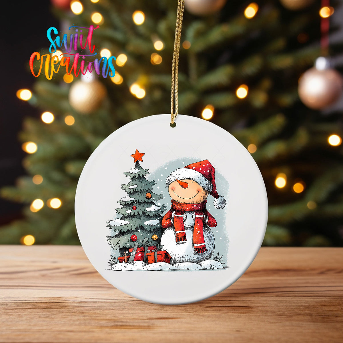 Snowman UV DTF Ornament Transfer | O-1288 - Swiit Creations