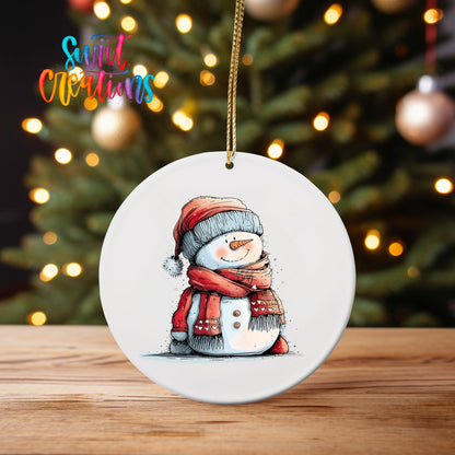Snowman UV DTF Ornament Transfer | O-1296 - Swiit Creations