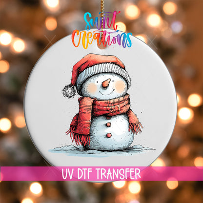 Snowman UV DTF Ornament Transfer | O-1297 - Swiit Creations